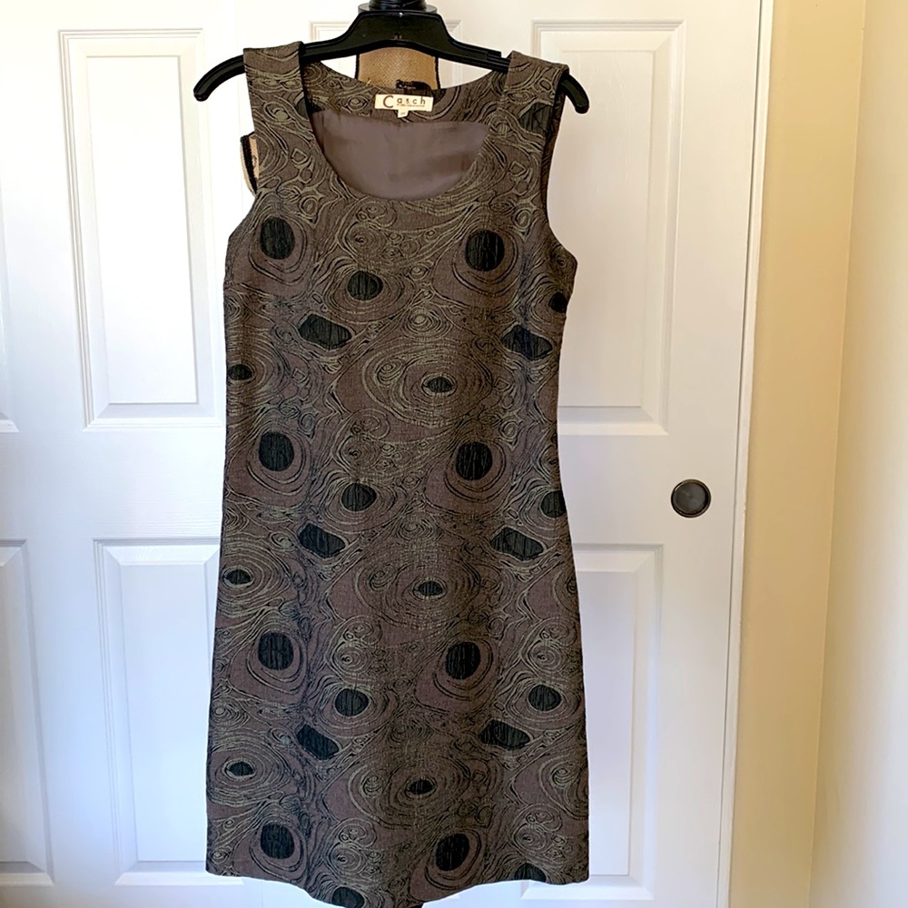 CASCH NWOT beautiful brocade dress, bronze color. New without tags. Stunning!